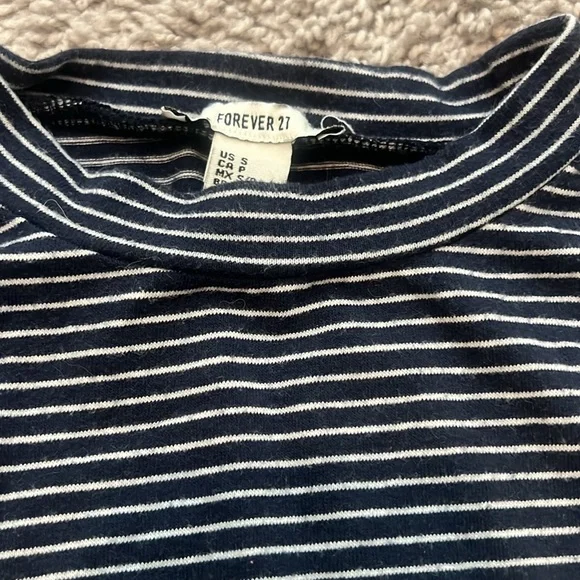 High neck striped tank top - Picture 2 of 2